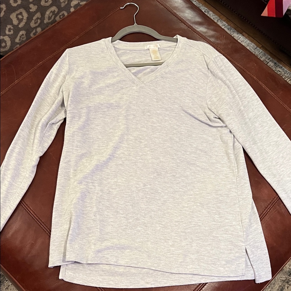 Matty M Heather Gray Knit Top